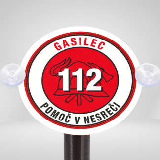 Značka - Nalepka - PGD - Gasilec 112 - Pomoč v nesreči